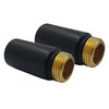 Land PREDĹŽENIE 1/2" - 10 mm Čierne 2ks v komplete CZ.P15.10.KPL