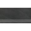 Nowa Gala Vario VR 14 Čierna schodnica lesklá 29,7 x 59,7 cm