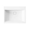 Brecoro Square Solid Surface umývadlo zápustné, biela SQU005