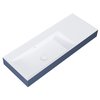 Elita Level ľavé nástenná umývadlo Solid Surface 120,5x45,5 cm White Matt/Navy Blue Matt RE041461236210