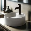 Deante SILIA granitové umývadlo na dosku s otvorom pre batériu 36 cm, alabaster CQS_AU4B
