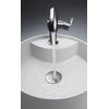 Deante SILIA granitové umývadlo na dosku s otvorom pre batériu 36 cm, alabaster CQS_AU4B