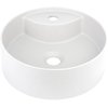 Deante SILIA granitové umývadlo na dosku s otvorom pre batériu 36 cm, alabaster CQS_AU4B