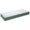 Elita Level ľavé nástenná umývadlo Solid Surface 120,5x45,5 cm White Matt/Forest Green Matt RE041461236200