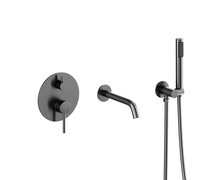 Besco VEO 3-otvorová podomietková vaňová batéria grafit BW-VSP-GR