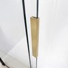 Rea DARIO BRUSH GOLD vaňová zástena 80 x 140 cm, sklo číre REA-W7882