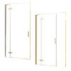 Rea HUGO GOLD BRUSH sprchové dvere jednokrídlové 90 x 200,5 cm sklo číre K8411