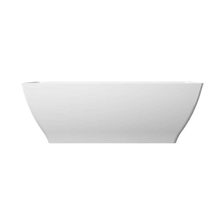 Brecoro Square Solid Surface voľne stojaca vaňa, biela SQW006