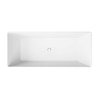 Brecoro Square Solid Surface voľne stojaca vaňa, biela SQW006