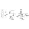 Roca Gap Square WC kombi, splachovanie 3/4,5l, prívod vody zo spodu, biela A342479000/A341470000