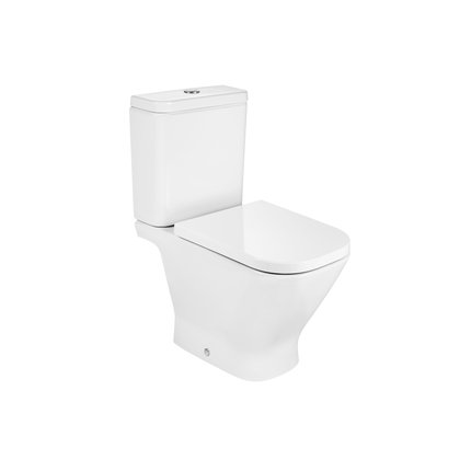 Roca Gap Square WC kombi, splachovanie 3/4,5l, prívod vody zo spodu, biela A342479000/A341470000