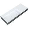 Elita Level ľavé nástenná umývadlo Solid Surface 120,5x45,5 cm White Matt/Antracit Matt RE041461236180