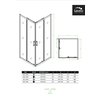 Laveo DESNA štvorcový sprchový kút bez vaničky 80 x 80 x 185 cm JKD_786K