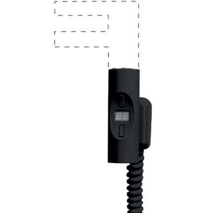 Novaservis Vykurovacia tyč s termostatom 300 W, čierna GZNEW3BL