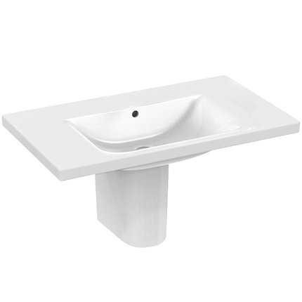 Connect umývadlo 85 cm, biele bez otvoru na batériu