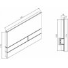 JOMO JOMOTech podomietkový modul pre WC so splachovaním SLK plus s odsávaním pachu 112 cm, 174-91102000-00