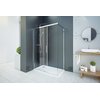 Aquatek WELLNESS F1 pevná stena 75 x 200 cm, sklo číre, profil chróm