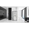 Rea SPACE IN BLACK sprchový kút  80 x 100 x 195 cm, profil čierny K8882