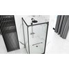 Rea SPACE IN BLACK sprchový kút  80 x 100 x 195 cm, profil čierny K8882
