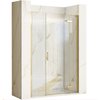 Rea HUGO GOLD BRUSH sprchové dvere jednokrídlové 100 x 200,5 cm sklo číre K8413