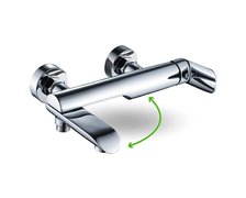 Laveo ALEA nástenná vaňová batéria bez sprchovej súpravy BLE_01FD