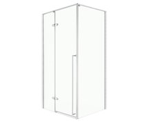 Novoterm LONG ELEMENT CHR sprchový kút bez vaničky 80 x 80 x 195 cm, sklo číre