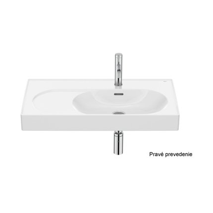 Roca MERIDIAN Fineceramic® nástenné/nábytkové umývadlo 80 x 46 cm, pravé A327744000