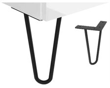 Home OTTIMA – nábytkové nožičky 20 cm 2 ks, čierne AQ.401-190331