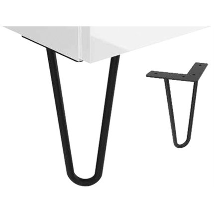 Home OTTIMA – nábytkové nožičky 20 cm 2 ks, čierne AQ.401-190331