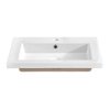 Comad Capri white 820B FSC skrinka pod umývadlo 60 cm zlatý kraft dub/biela lesklá