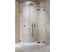 Radaway ESSENZA PRO BRUSHED GUNMETAL KDJ štvorcový sprchový kút 120 x 120 x 200 cm 10097120-92-01L+10098120-01-01