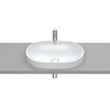 Roca INSPIRA Round FINECERAMIC ® zápustné umývadlo 55 x 37 cm, perlové A327527630