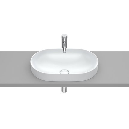 Roca INSPIRA Round FINECERAMIC ® zápustné umývadlo 55 x 37 cm, perlové A327527630