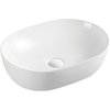 Land Roma biele keramické umývadlo na dosku 48,5 x 35 x 13