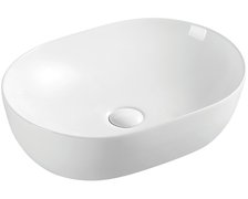 Land Roma biele keramické umývadlo na dosku 48,5 x 35 x 13