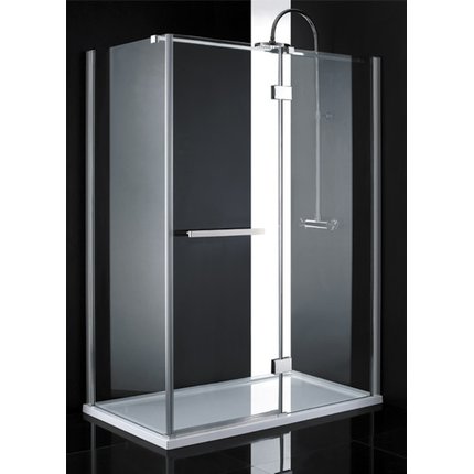 Aquatek CRYSTAL R43 obdĺžnikový sprchový kút 140 x 80 x 200 cm, sklo číre