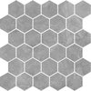 Nowa Gala gresová mozaika Silver Grey SY 12 M-h heksagon 27 x 27 cm