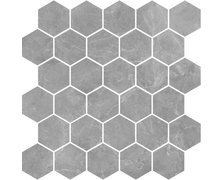 Nowa Gala gresová mozaika Silver Grey SY 12 M-h heksagon 27 x 27 cm