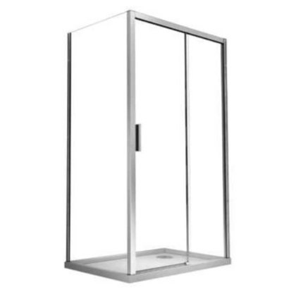 BESCO Actis sprchový kút 120 x 80 x 195 cm sklo číre