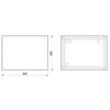 Home BOX BLACK zrkadlo 60 x 80 cm
