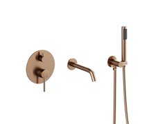 Besco VEO 3-otvorová podomietková vaňová batéria brúsená meď BW-VSP-MS