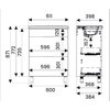 Aquaform ARONA SLIM 60 skrinka s umývadlom dub canela AQ.401-185124