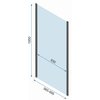 Rea RAPID SWING sprchový kút 70 x 100 x 195 cm sklo číre K6423-K6407