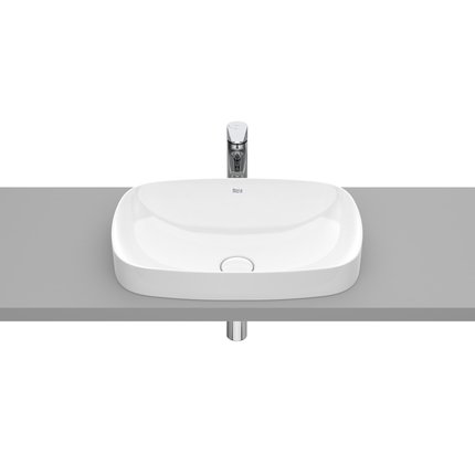 Roca INSPIRA Soft FINECERAMIC ® zápustné umývadlo 55 x 37 cm, biele A327504000