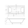 Roca Vita – Obdĺžniková akrylátová vaňa do kúpeľne 180 × 90 cm (A24T082000)