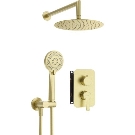 Deante ARNIKA podomietkový sprchový set + BOX, brúsená zlatá BXYZRQAM