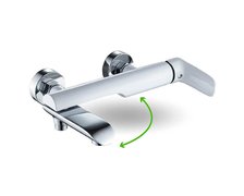 Laveo ALEA nástenná vaňová batéria bez sprchovej súpravy BLE_61FD