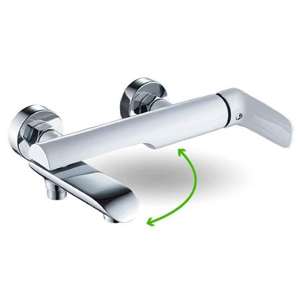 Laveo ALEA nástenná vaňová batéria bez sprchovej súpravy BLE_61FD