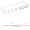 Elita Elitstone mramorová konzola Marquina 140,4 x 46 cm RE101400057160