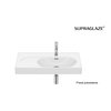 Roca MERIDIAN Fineceramic® nástenné/nábytkové umývadlo 80 x 46 cm, pravé A327744S00